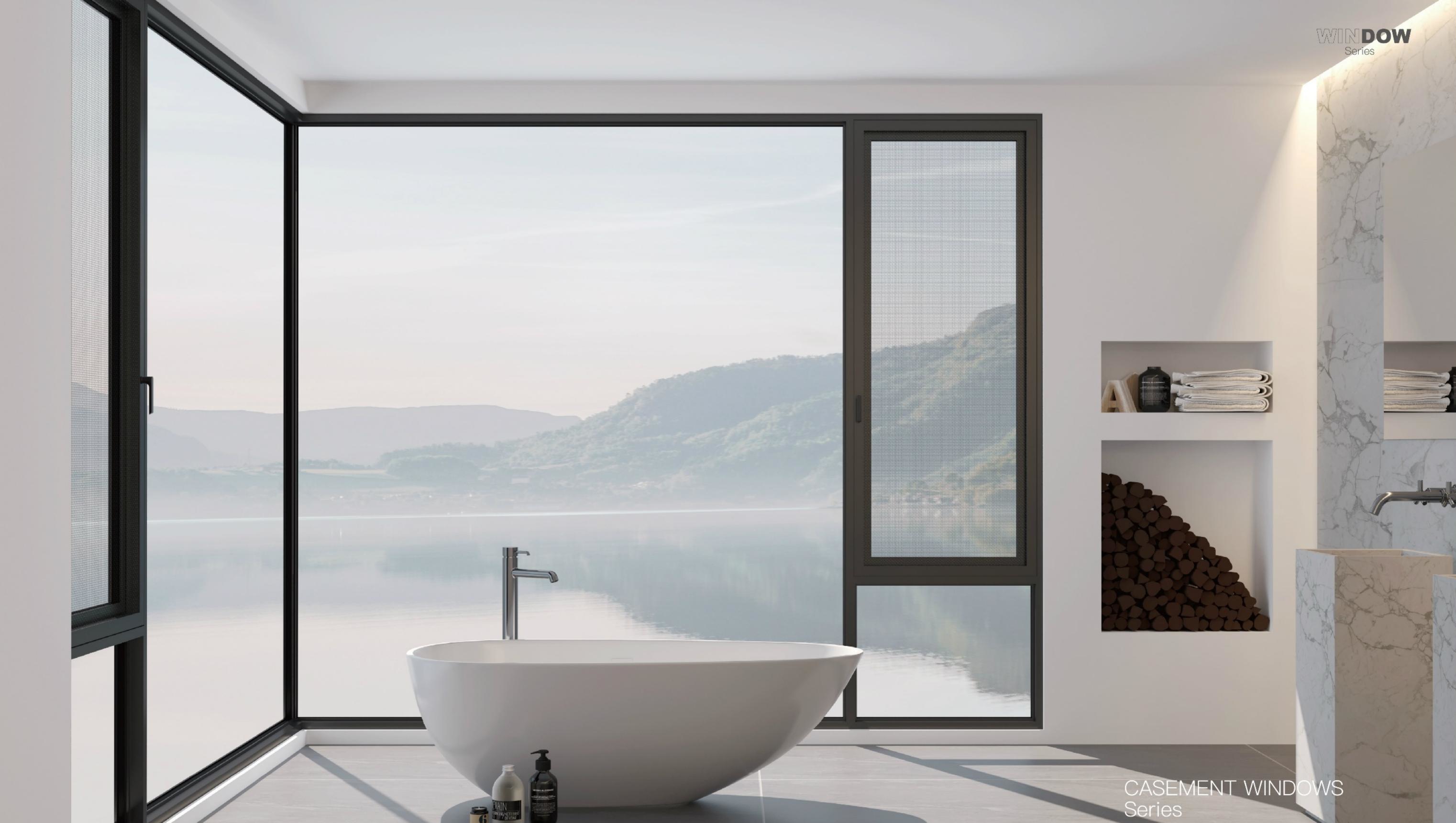 110/117斷橋窗紗一體平開窗D款