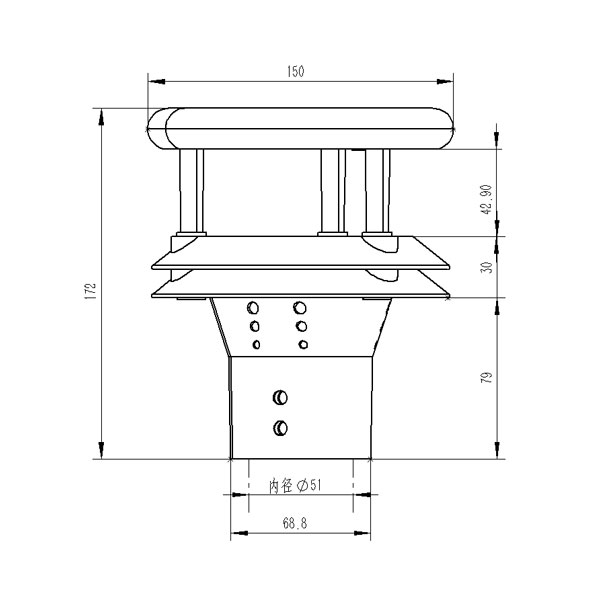 防爆超聲波風速風向儀 防爆超聲波風速風向儀