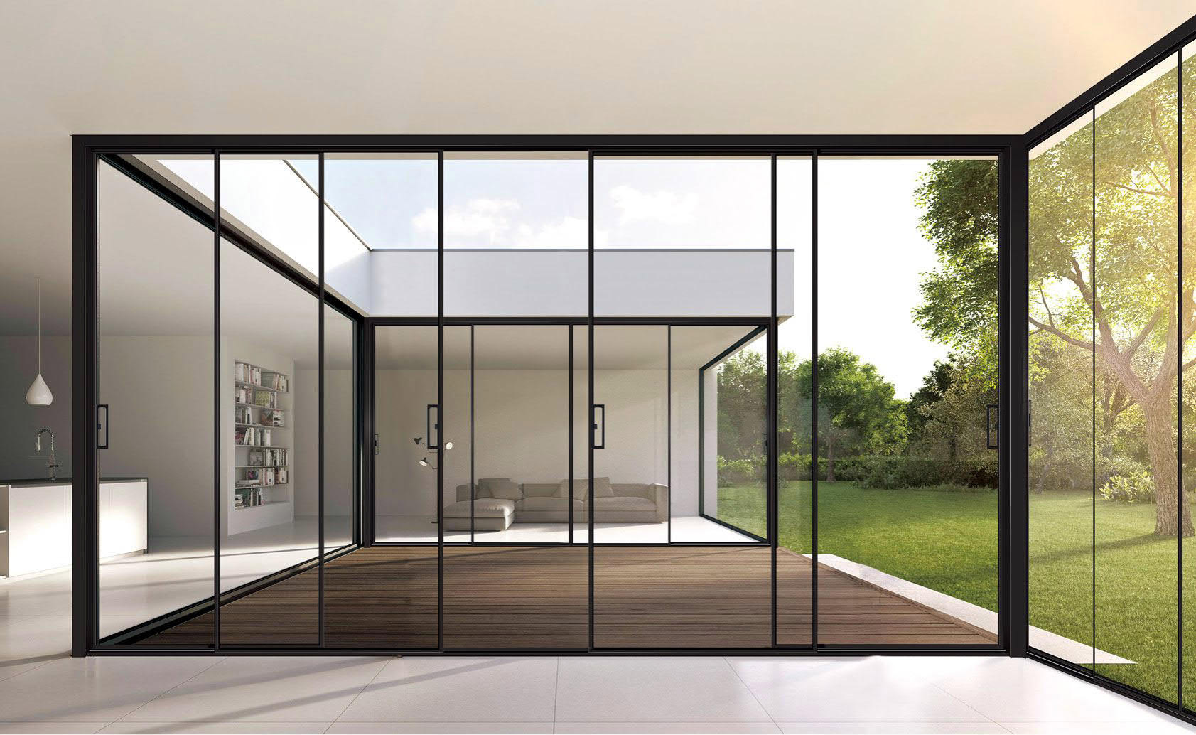 希歐系統(tǒng)門窗28極窄推拉門